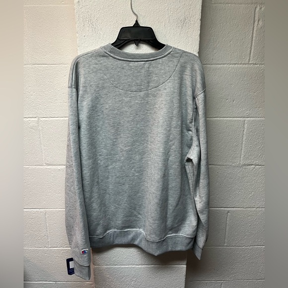 Champion Men's Crewneck Sweater in Gray with Blue Logo. XL - Picture 5 of 5